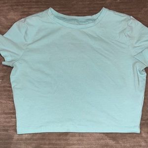 blue crop top (blue is more vibrant and accurate in 2nd picture)